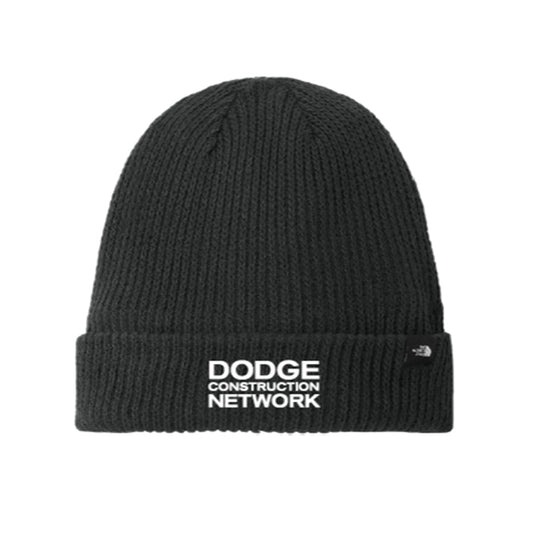 The North Face Circular Black Rib Beanie - Black